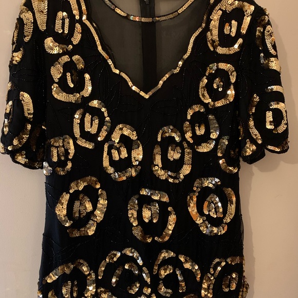 COPY - Vintage Beaded Evening Blouse - Picture 4 of 4